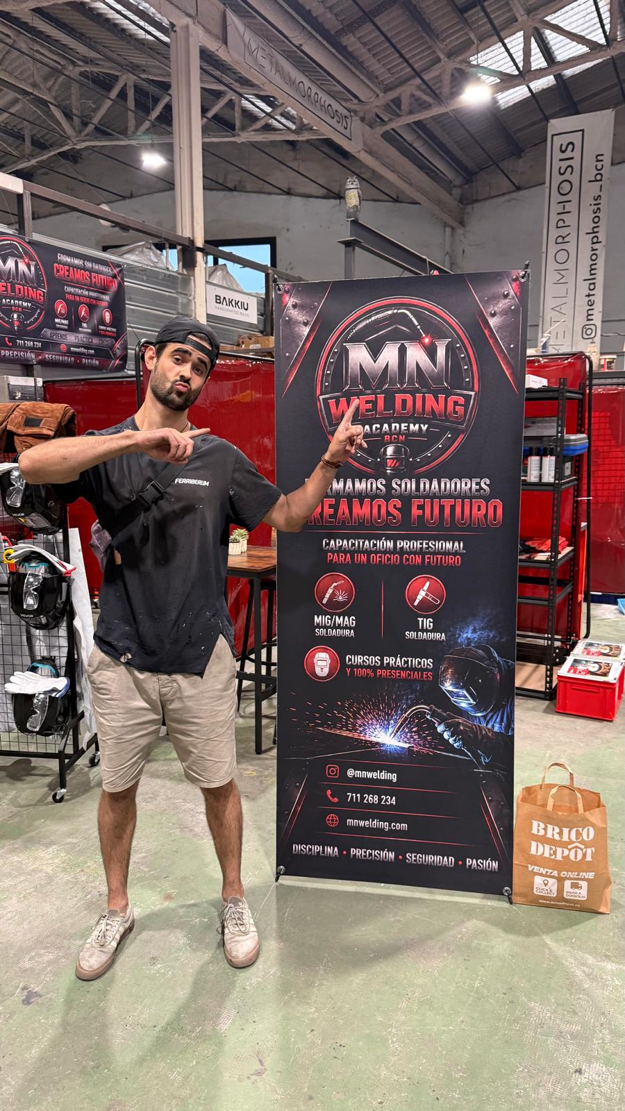 Miguel Saurina, alumno de MN Welding Academy