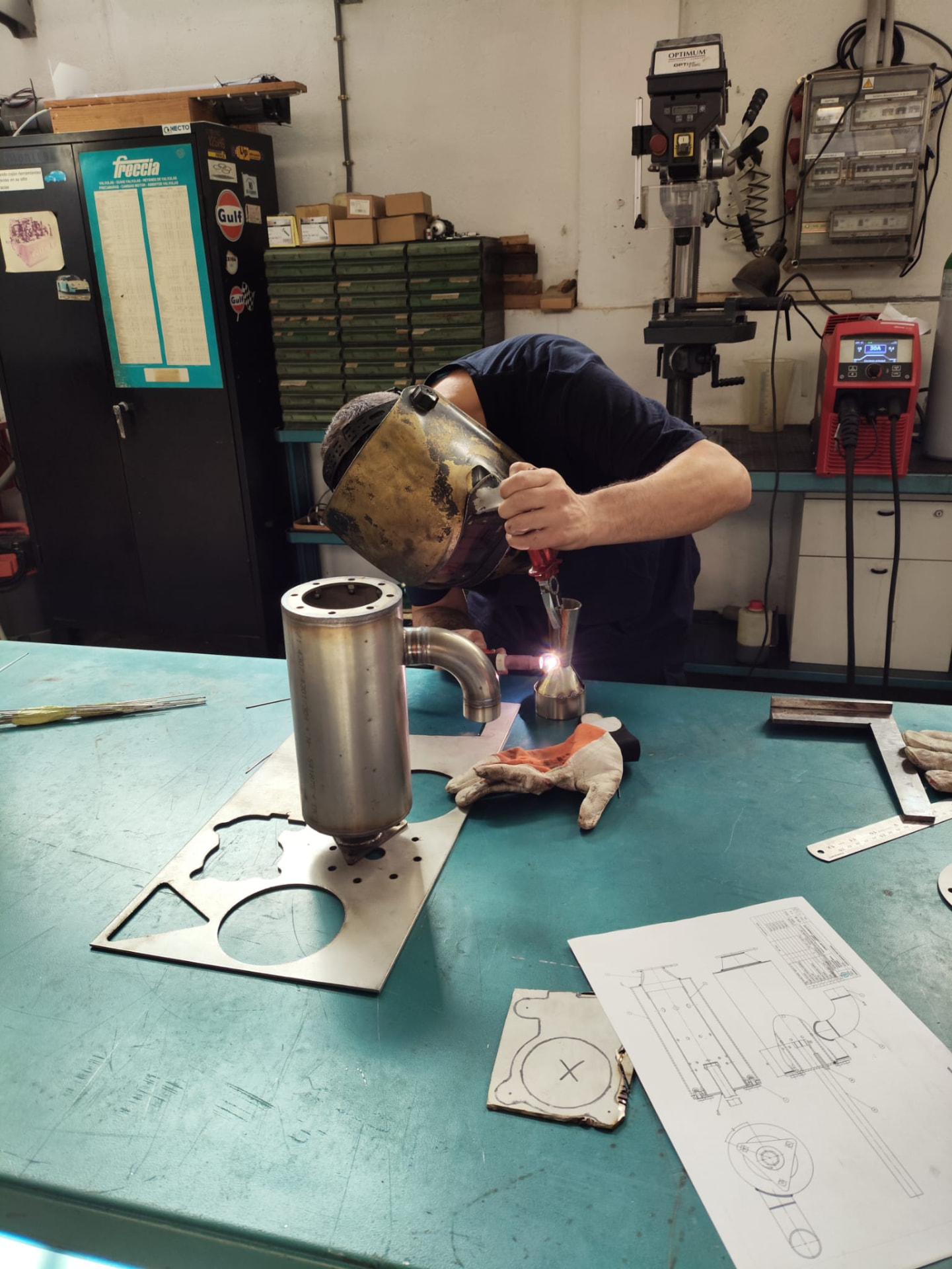 Soldadura TIG en el taller de MN Welding